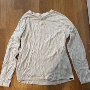 Faherty Light Gray Button Down Shirt